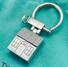 Tiffany Co. Sterling Silver House Key Vintage Ring Keychain Engraved