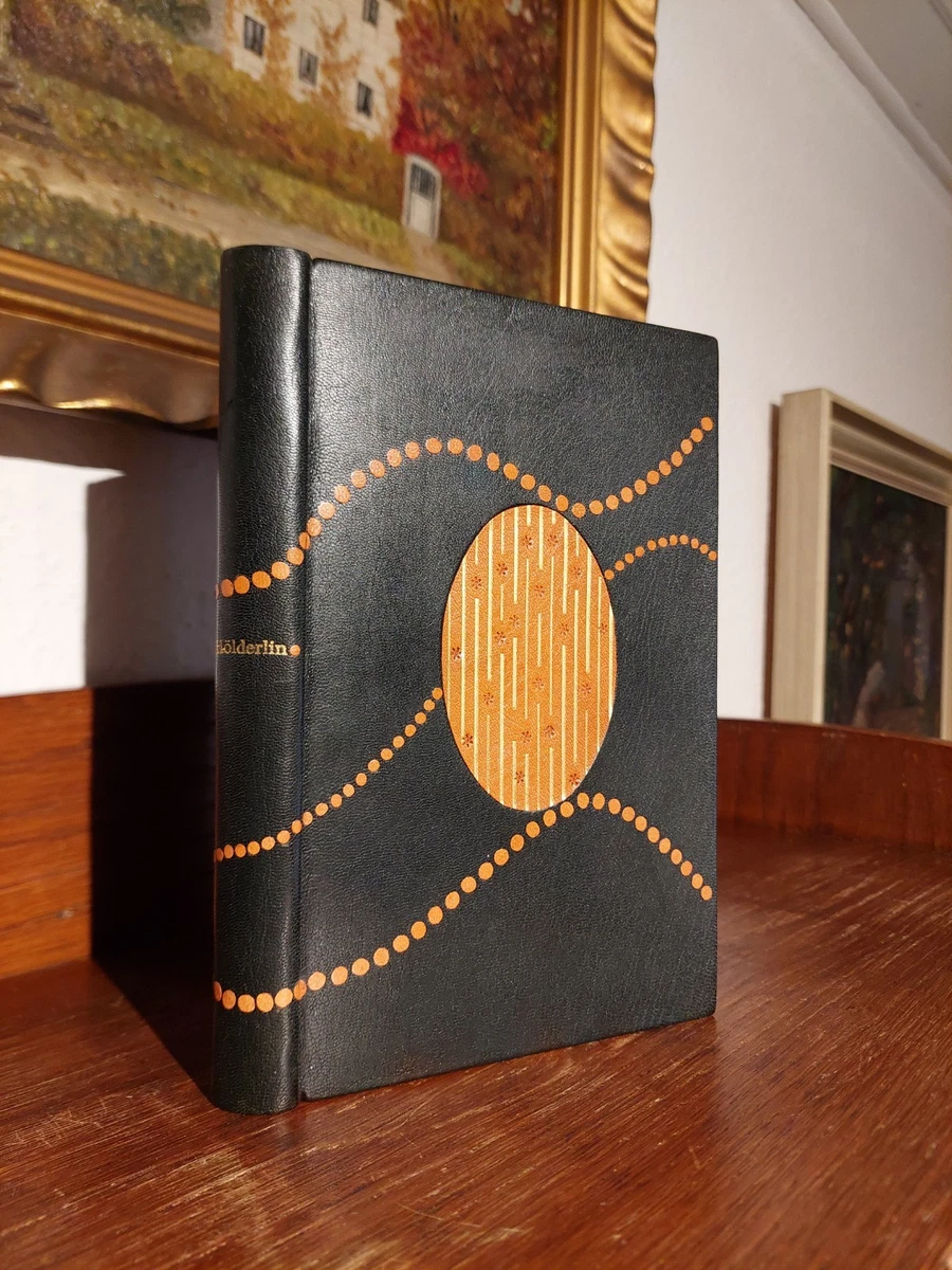 HÖLDERLIN Bibliophile Luxusausgabe LEDER HANDEINBAND Buchbinder MEISTEREINBAND