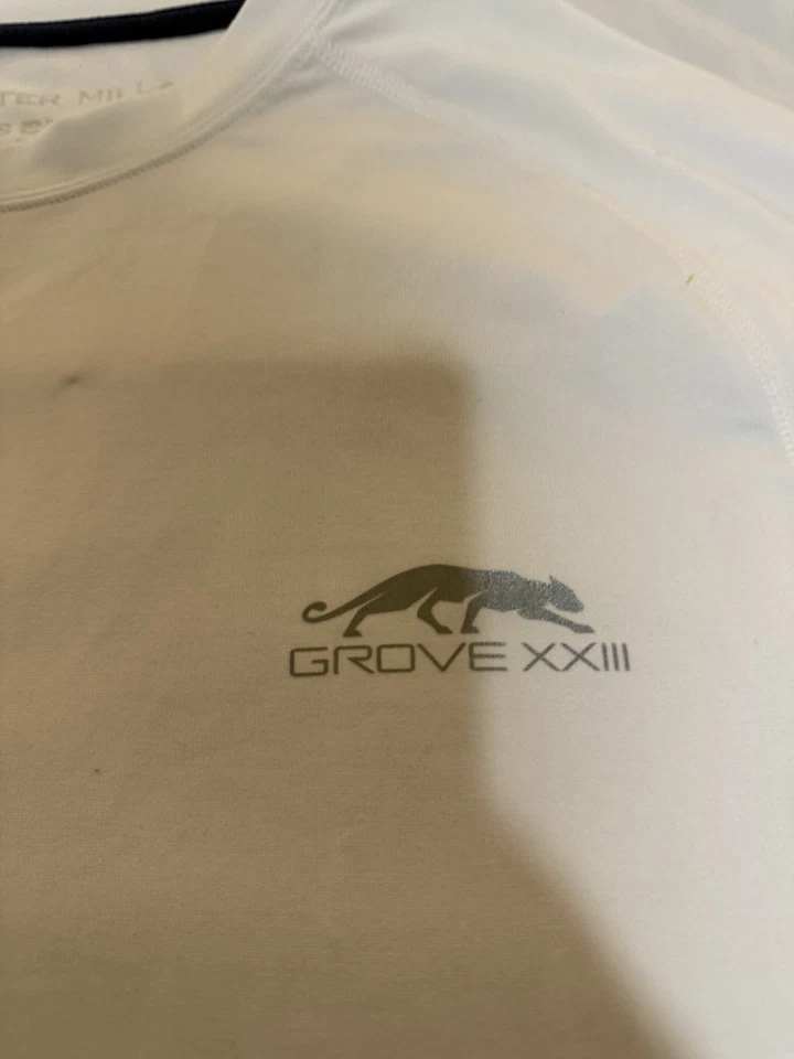 Camisa de golf Peter Millar Crown Grove XXIII Jordan manga corta pequeña blanca 164 Foto 2 de 4