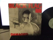 BLACK FLAG DAMAGED LP ON SST RECORDs 1984 re issue VINYL Excellent