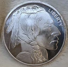 Must Have Liberty Indian/Buffalo Round .999 Fine Silver Coin With Capsule #81