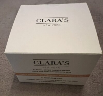 Clara s New York Visibly Brightening Vitamin C Moisturizing Cream 1.7 fl oz  NIB