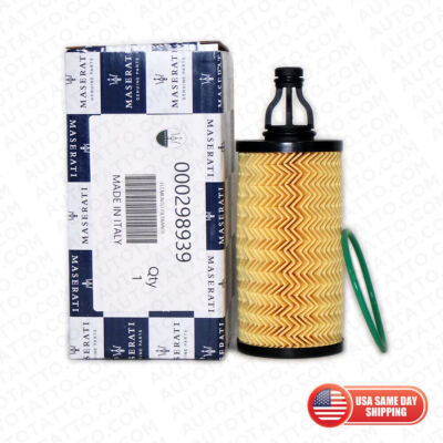 Maserati Ghibli Quattroporte V6 Levante 3.0L Oil Filter Kit OEM 000298939