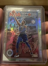 2019-20 Joel Embiid NBA Hoops Premium Stock Get Out the Way Holo #10 76ers