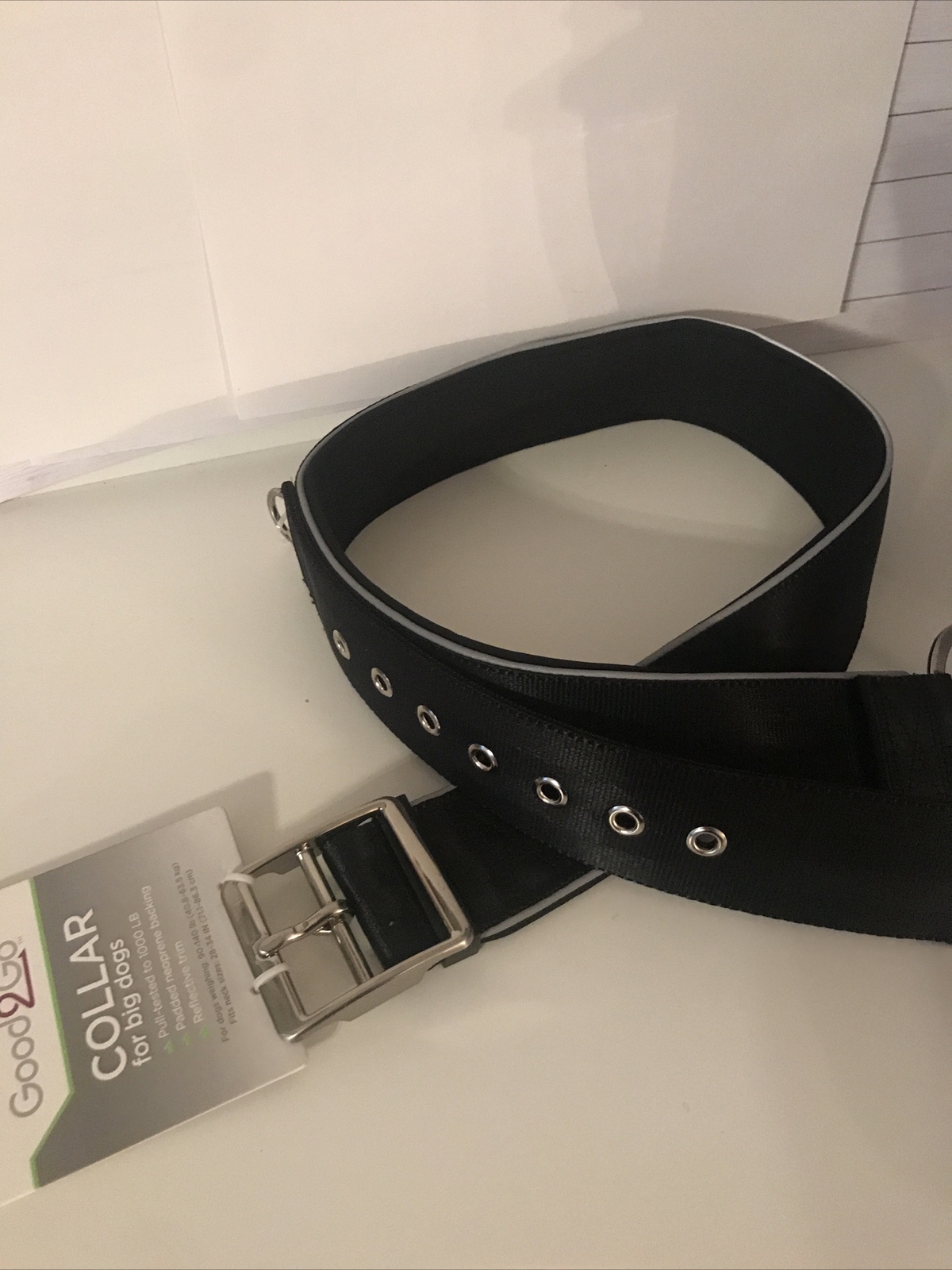 Good2Go Black Dog Collar for Big Dogs Xxl/xxxl 90140 Lbs Ship for sale