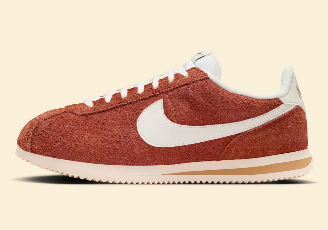 red suede nike cortez
