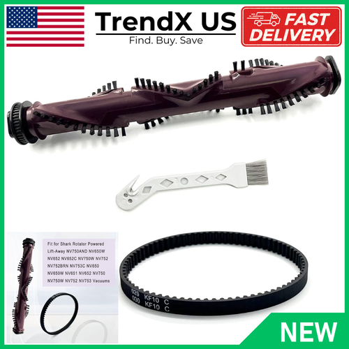 NV752 Replacement Brush+Belt Compatible for Shark Rotator Powered Lift-Away