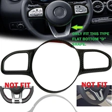 Carbon Fiber Print Sport Steering Wheel Cover #A Fits 19-23 W177 V177 A220 A35