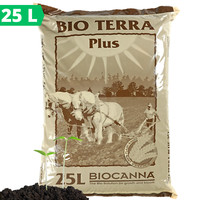 Canna Bio Terra Plus Erde 25L FüR Growbox Blumenerde Erde Indoor Grow Torf Coco