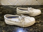 Sperry Top Sider Boat Deck Shoes Leather Slip On Loafers Stone 9295041 W 10 — photo 2