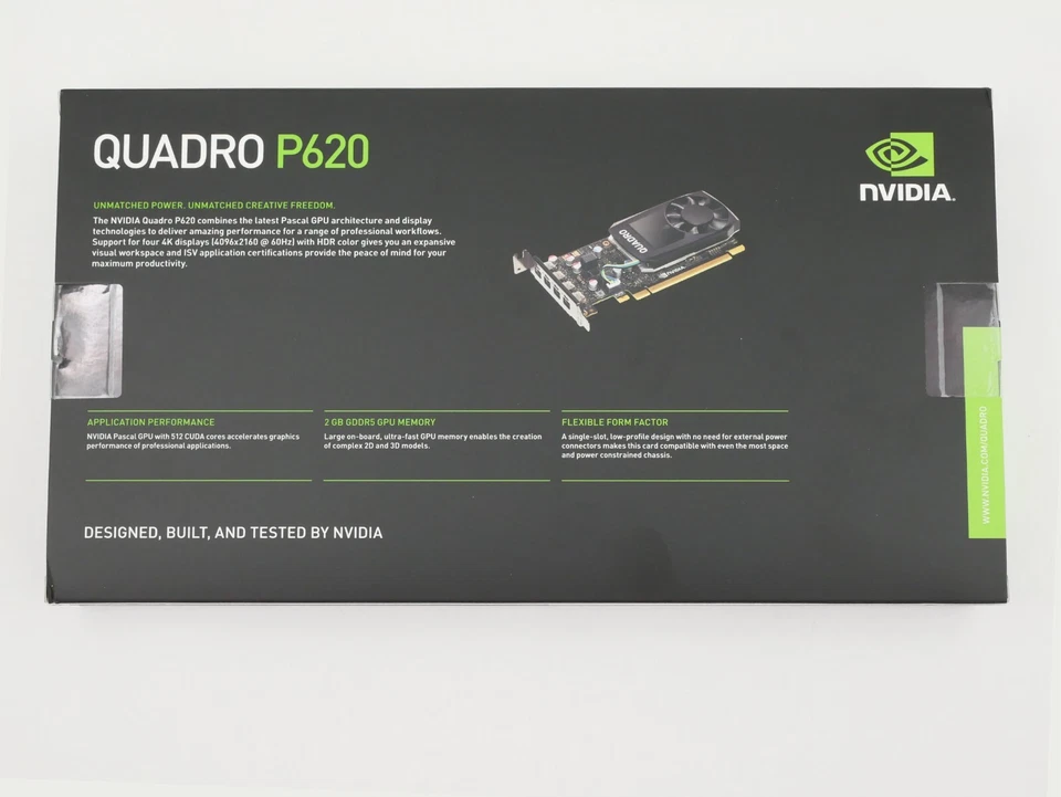 PNY nVIDIA Quadro P620 2GB GDDR5 PCI-e x16 4x mini-DP VCQP620-PB - Image 4 of 4