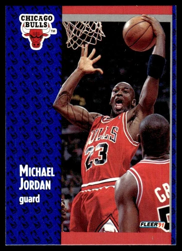 1991-92 Fleer Basketball Card Michael Jordan Chicago Bulls #29