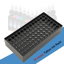 78 Holes Iron Pigment Rack Ink Display Holders Support Black Ink Rack Shelf