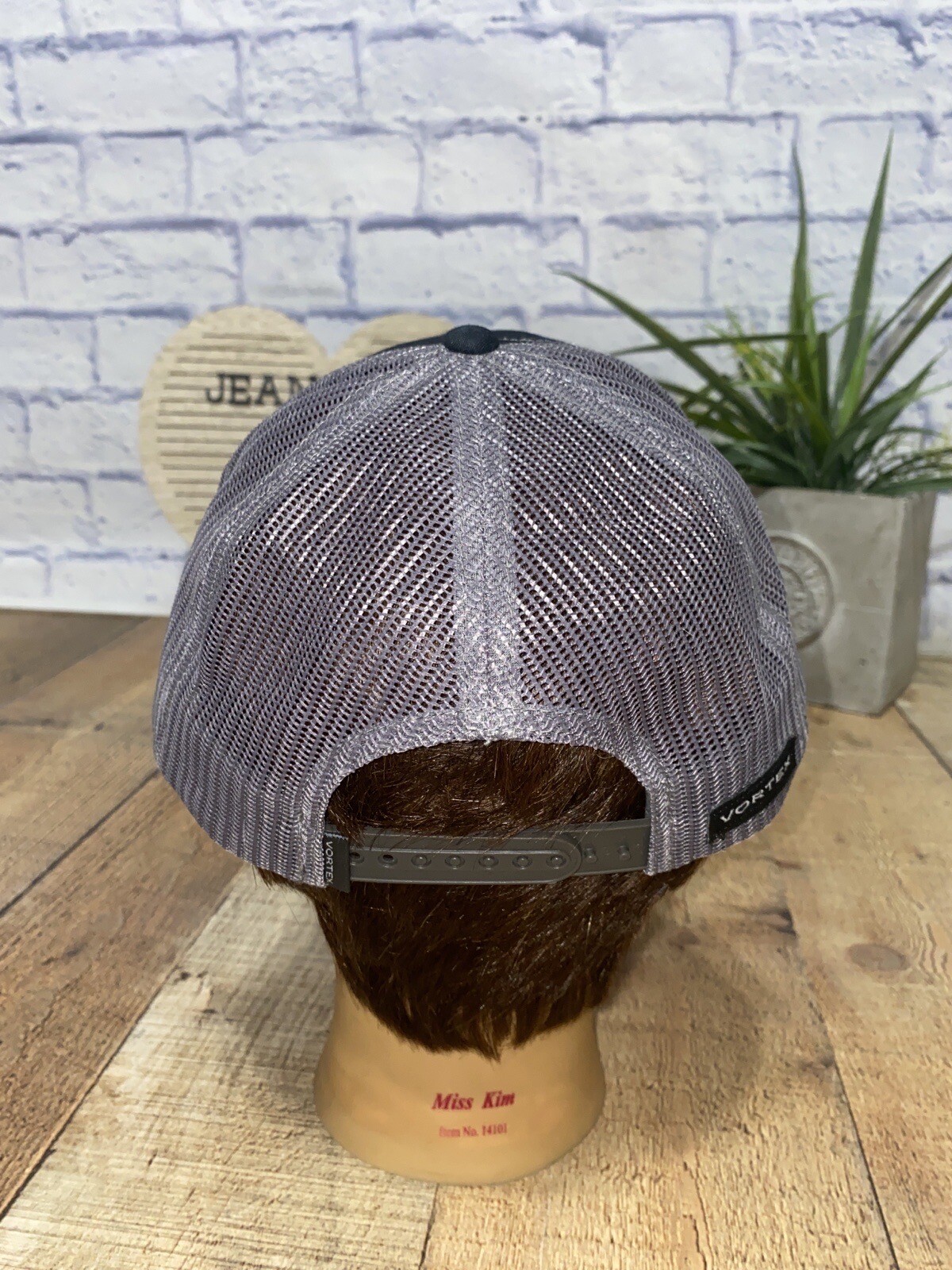 Vortex Gray Black Snapback Adjustable Hat - image 4