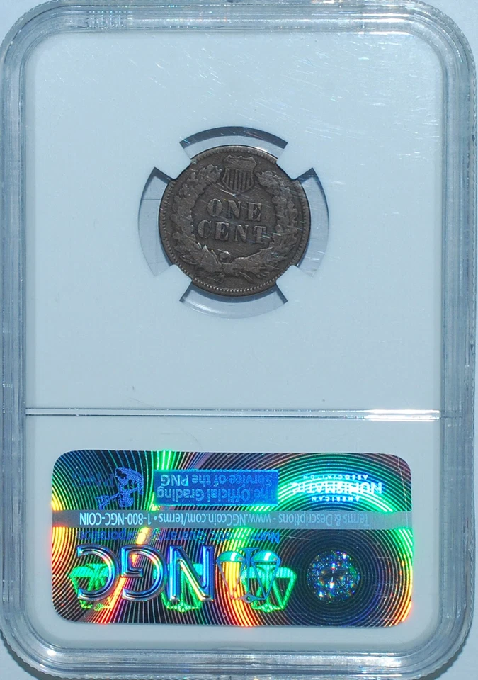 1873 NGC VG8 FS-101 S-1 DDO CL3 Double Liberty Doubled Die Obverse Indian Cent - Image 2 of 4