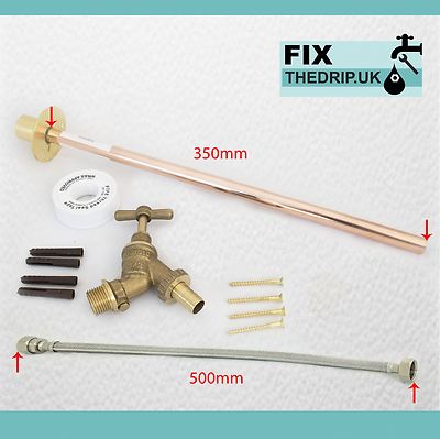 Easy Fit Outdoor GardenTap Kit Verwendung Waschmaschine Anschluss