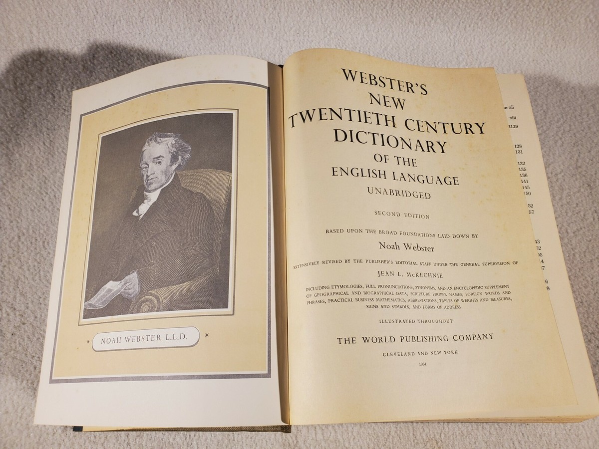 Webster's New Twentieth Century Dictionary Second Edition
