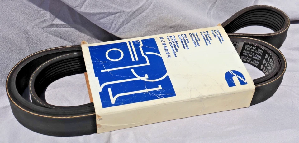 3289514 Cummins Belt V-Ribbed Water Pump Drive 3943214 ISB QSB Serpentine Engine Foto 4 de 4