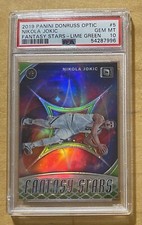 Nikola Jokic 2019 Panini Donruss Optic #5 Fantasy Stars Lime Green #5 PSA 10 Gem