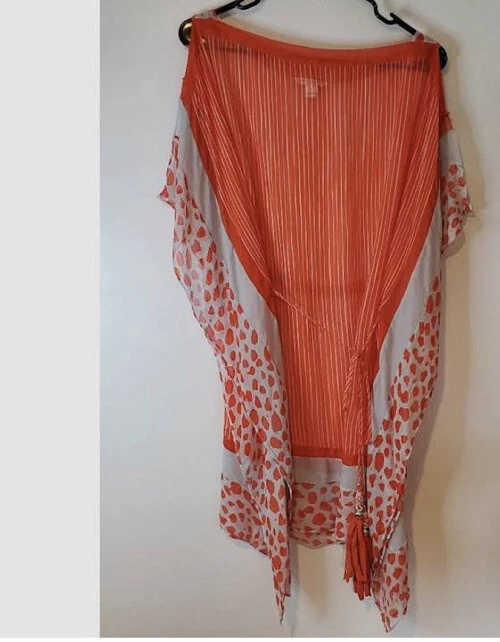 DVF diane von furstenberg Kainda caftán seda encubierta etiqueta nueva talla P Foto 2 de 4