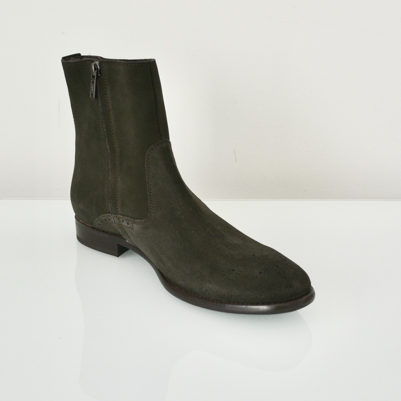 SCARPE STIVALI IN PELLE SCAMOSCIATA YVES SAINT LAURENT YSL NUOVI CON SCATOLA TAGLIA US 8 5 EU 41 5 MADE IN ITALY