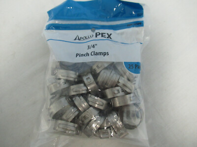 Apollo Pex PXPC3425PK 3/4'' Pinch Clamps 25pk 670750271465