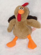 Russ Berrie Plush Turkey Drumstick Stuffed Animal Toy Thanksgiving Decor