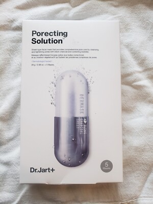 Dr. Jart+ Dermask Ultra Jet Porecting Solution Face Sheet Mask - 5 Masks NEW