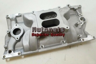 SBC SMALL BLOCK CHEVY Aluminum Intake Vortec Dual Plane Square 350,383 305 Rod