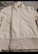 White Lululemon Zip Up Size 6