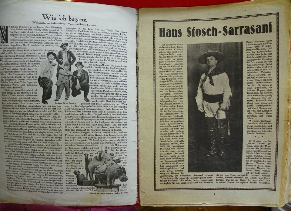 Sehr alter interessanter Prospekt Circus SARRASANI, Heft 1, Auflage 9 - MS: 2988 - Bild 3 von 4