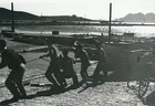 MAJORCA ISLAND c. 1935 - Boats, sailors at the Port of Pollença Spain - Div 6401