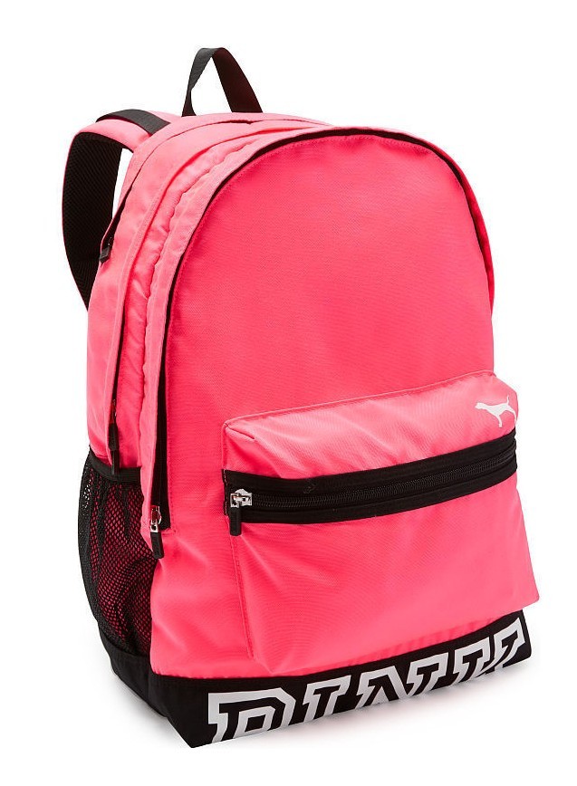 victoria's secret pink campus school backpack color chalk rose nwt