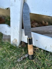 12”Best Chef Knife Skinner Damascus Fixed Blade Kitchen Knives Boning