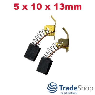 2x Kohlebürsten Motorkohlen Schleifkohlen 5 x 10 x 13 mm (Universal)