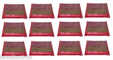 12 PCS PINK FRILL SAREE SHIRT BEDSHEET GARMENTS COVER ORGANIZERS STORAGES BAGS