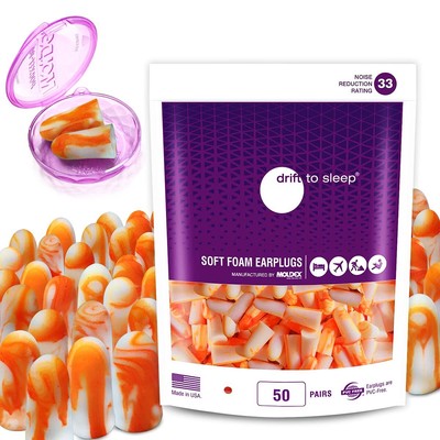 Moldex Soft Foam Ear Plugs 50 Pairs Softies  -33dB NRR USA