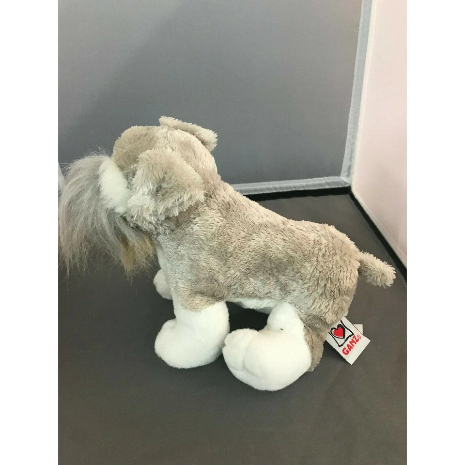Schnauzer Dog Puppy Grey Gray Plush Stuffed Animal 7" inch Ganz Webkinz NO CODE - Image 2 of 4
