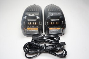 Lot of 2 Motorola WPLN4114AR IMPRES Adaptive Chargers XTS5000 XTS3000 XTS2500
