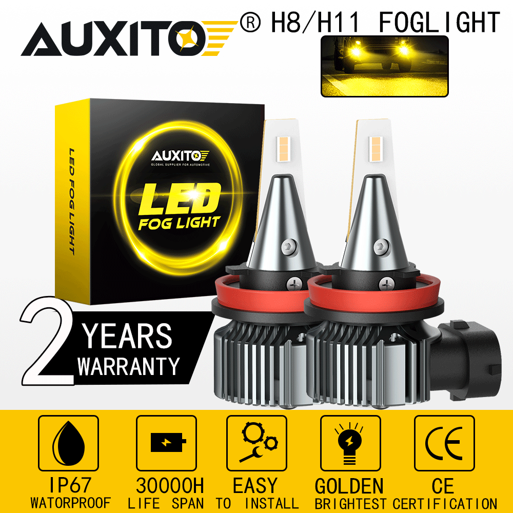 パーツ H8/H11/H16 Veleno Mortale 14400lm 3100K Amazon | VELENO LEDフォグランプ H8 H11 H16 イエローフォグ