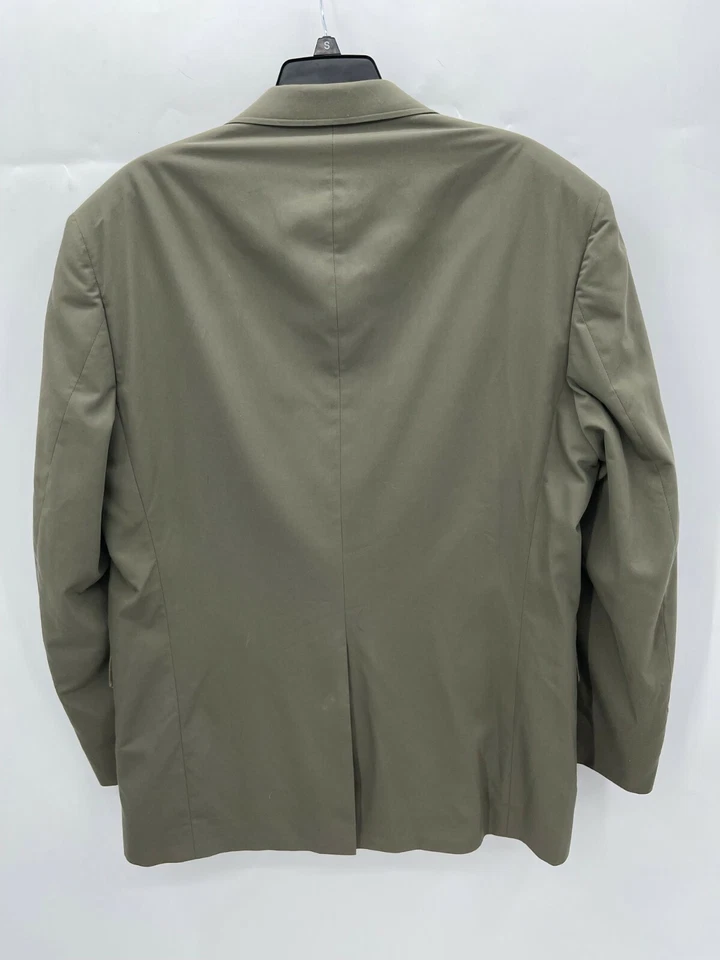 LL Bean Blazer Abrigo Deportivo Para Hombres 42T Verde Oliva Dos Botones Forrado Traje Chaqueta Foto 2 de 4