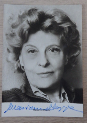 Autogramm Marianne Hoppe UFA Schauspielerin 1960er Jahre (113900)