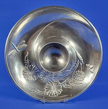 Lenox Butterfly Meadow Pewter Serving Chip & Dip 14.25" D w/ Original Box