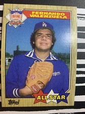 1987 Topps All Star Fernando Valenzuela #604 ( 💥MANY INK DIE ERRORS 💥 ) RARE💥