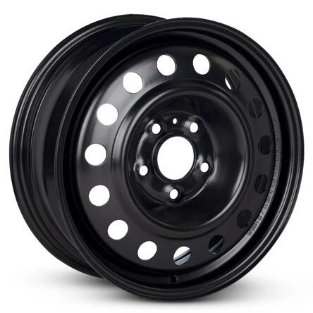 New Wheel For 1990-2005 Mitsubishi Eclipse 16 Inch Black Steel Rim - Image 2 of 4