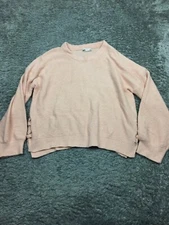 SO Good For Life Sweater Womens Size XL Orange Soft Stretch