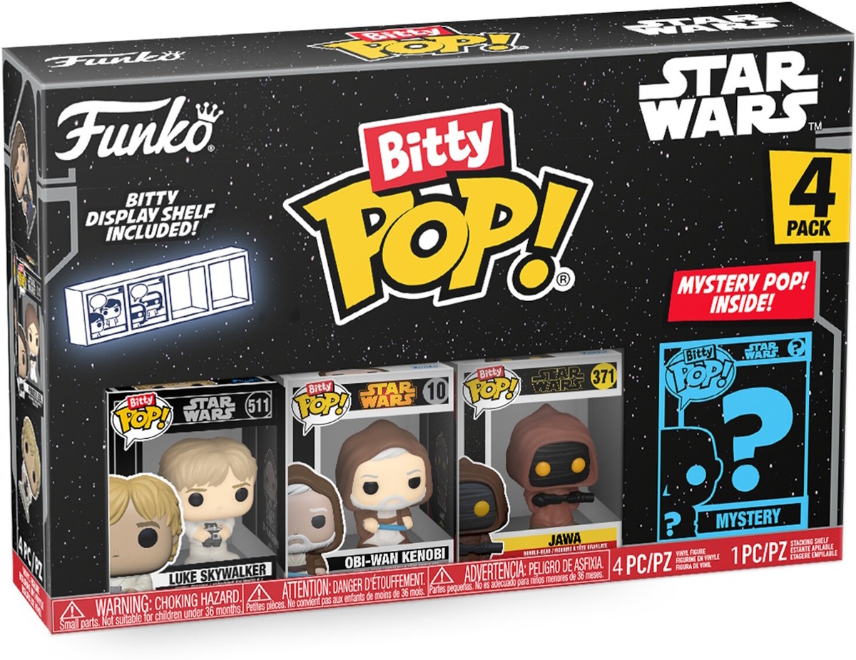 Star Wars - Luke Skywalker Jawa Obi-Wan Kenobi 4er Pack - Bitty