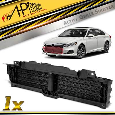 A-Premium Radiator Grille Air Shutter with Motor Upper for Honda Accord 18-21