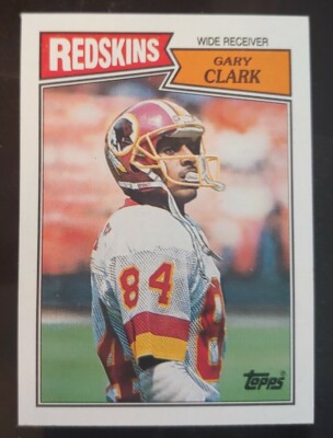  1987 Topps Gary Clark Washington Redskins Wide Receiver 68 football Card 