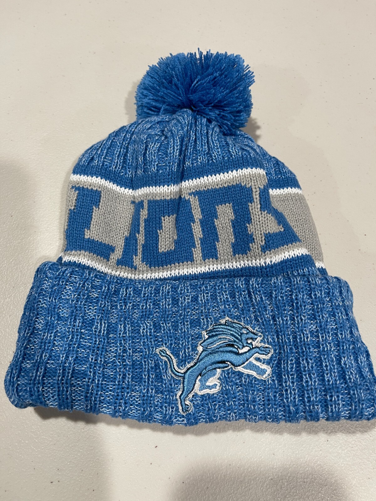 Beanie Detroit Lions Adult Winter Knit Hat Toboggan Sideline USA New Era USA Cap-image